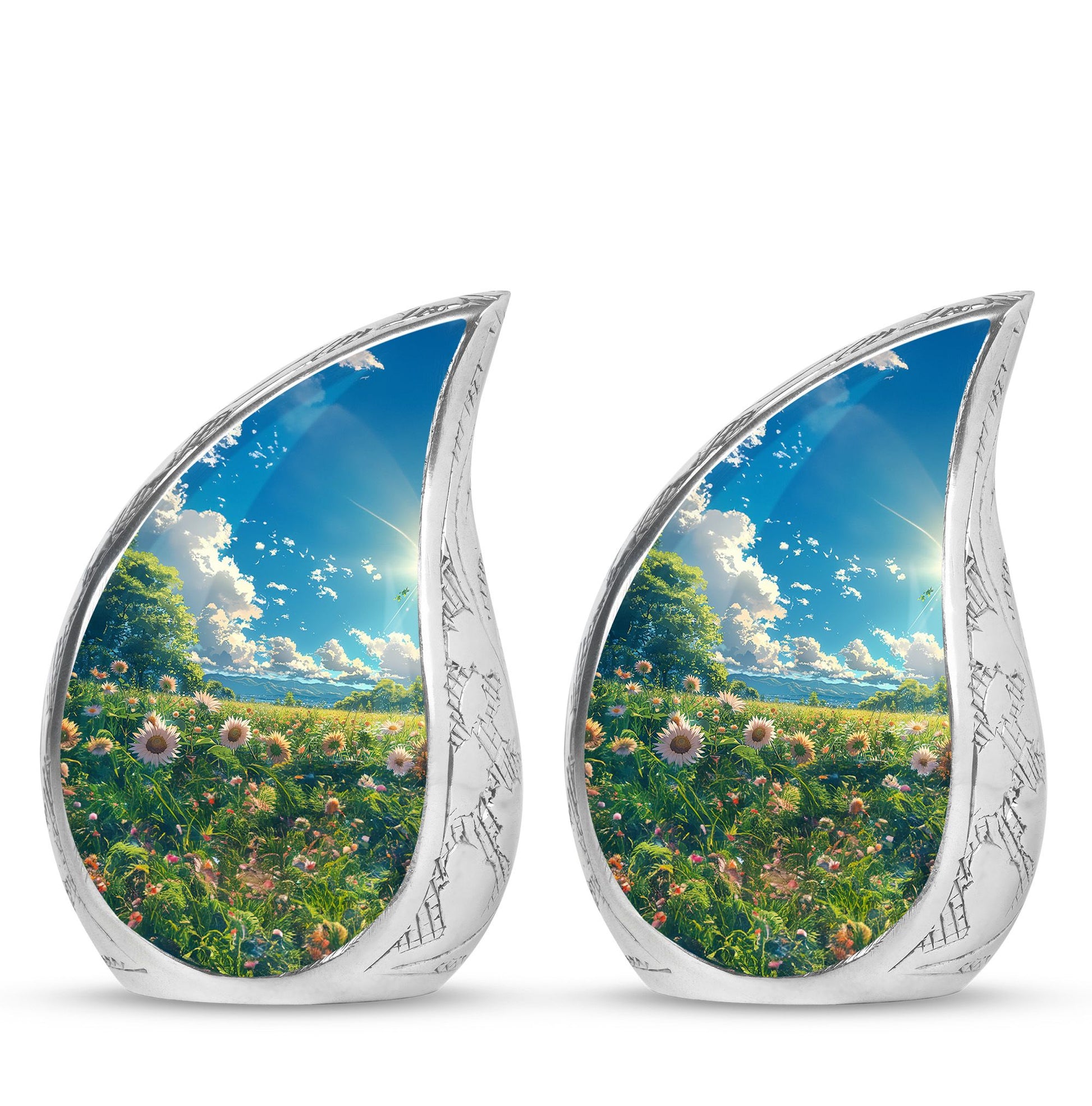 Flower Theme 3 Inch Keepsake Pack of 2