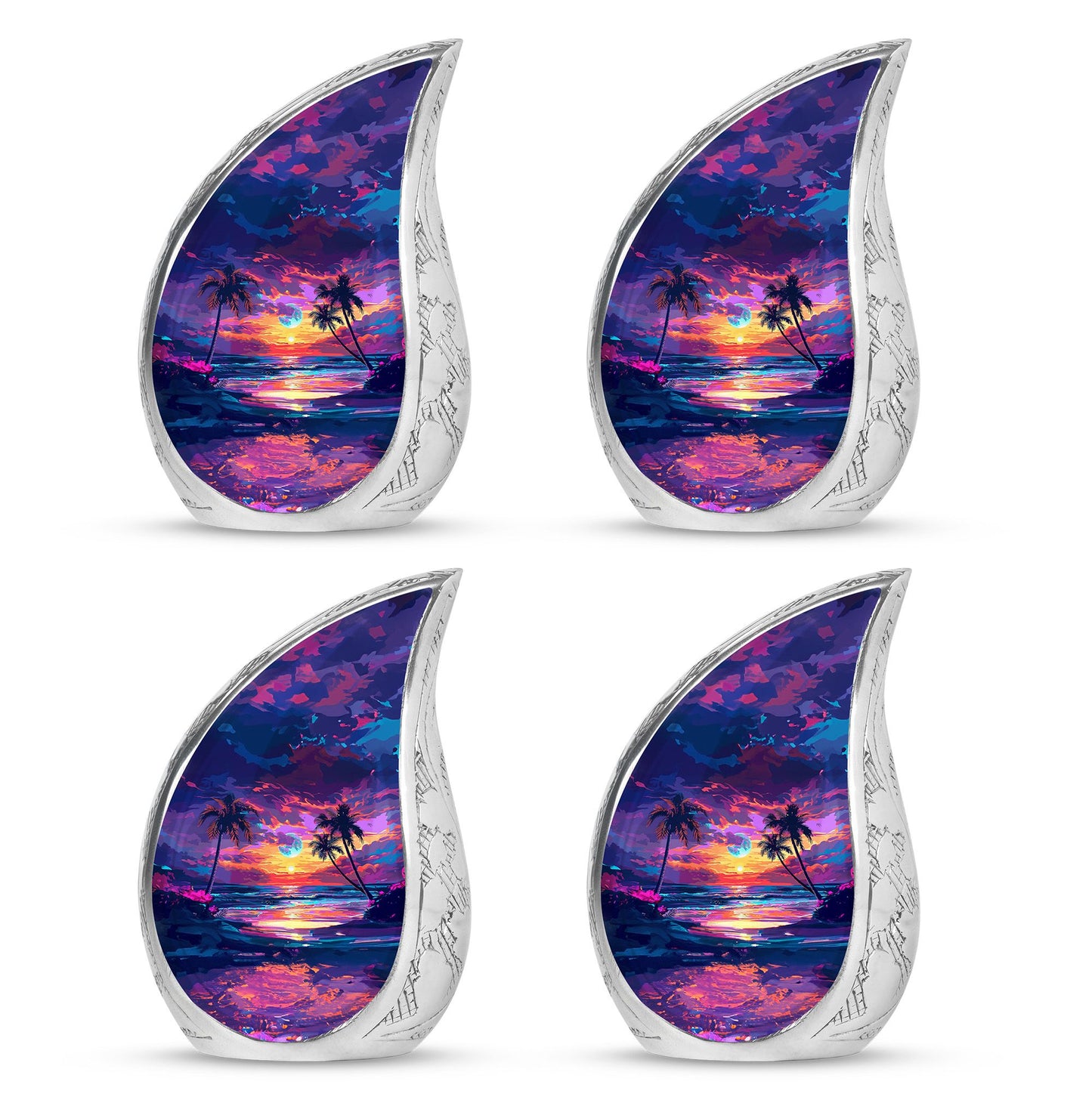 Sunset Theme 3 Inch Keepsake Pack of 4