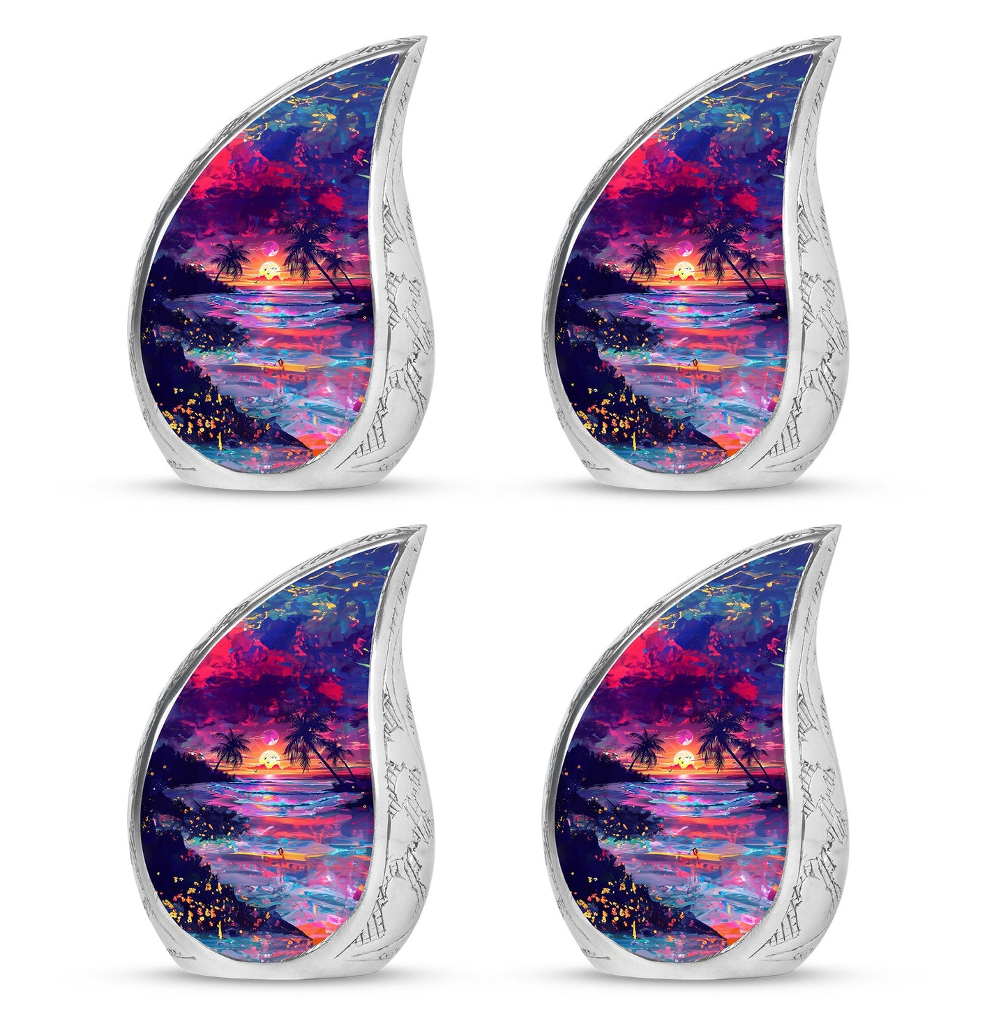 Sunset Theme 3 Inch Keepsake Pack of 4