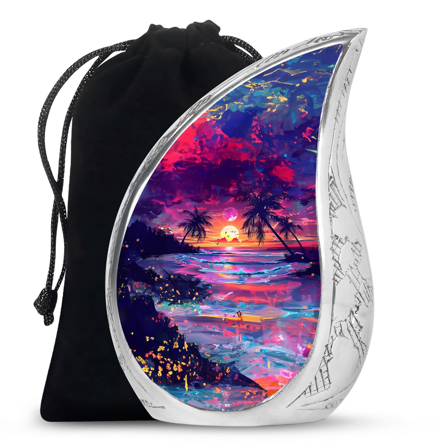 Sunset Theme Large Urn 10 Inch