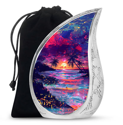 Sunset Theme Large Urn 10 Inch