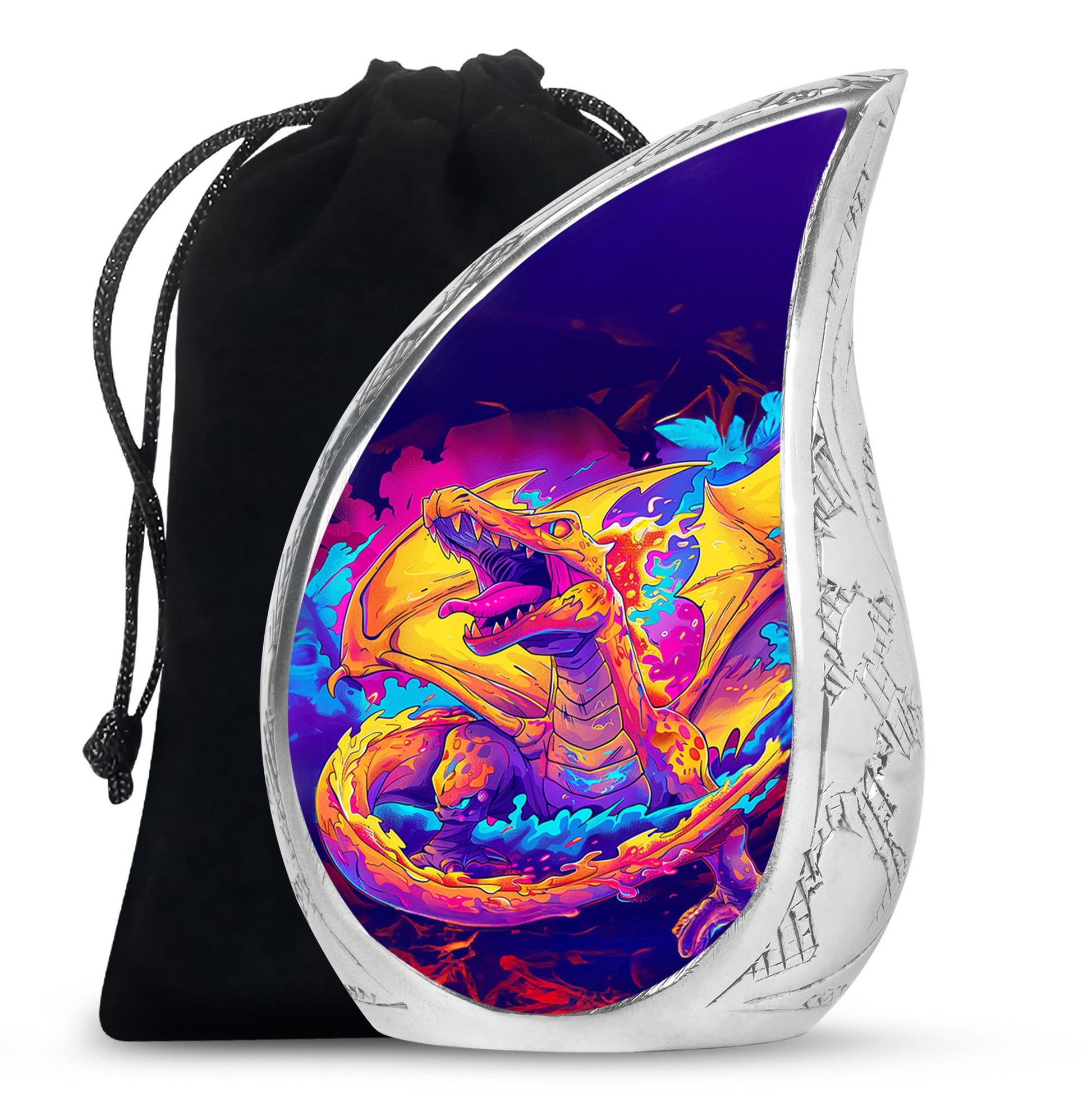 Dragon Theme Large Urn 10 Inch