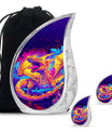 Dragon Theme Large Urn With 2 Keepsake Urn