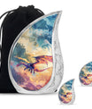 Dragon Theme Large Urn With 2 Keepsake Urn