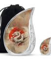 Dragon Theme Large Urn With 1 Keepsake Urn