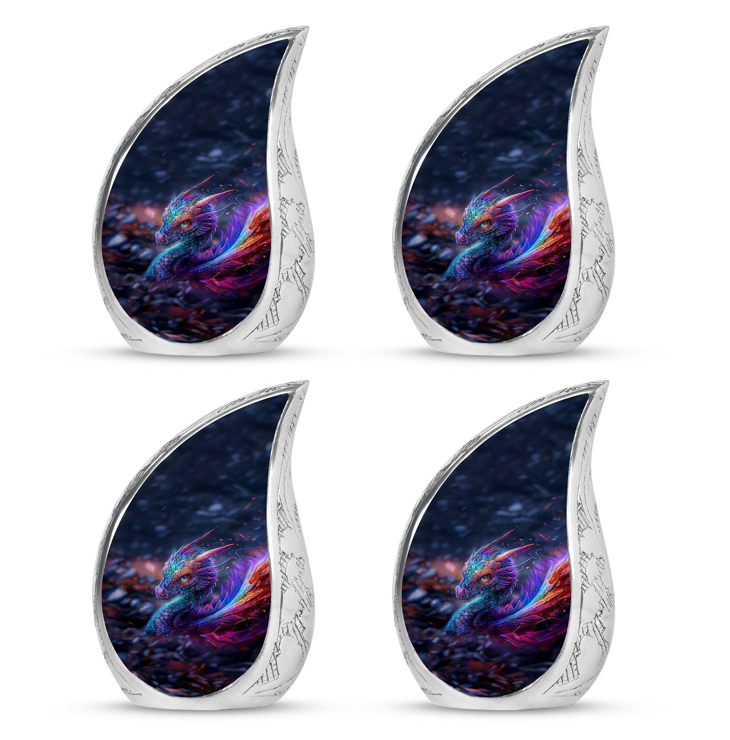 Dragon Theme 3 Inch Keepsake Pack of 4