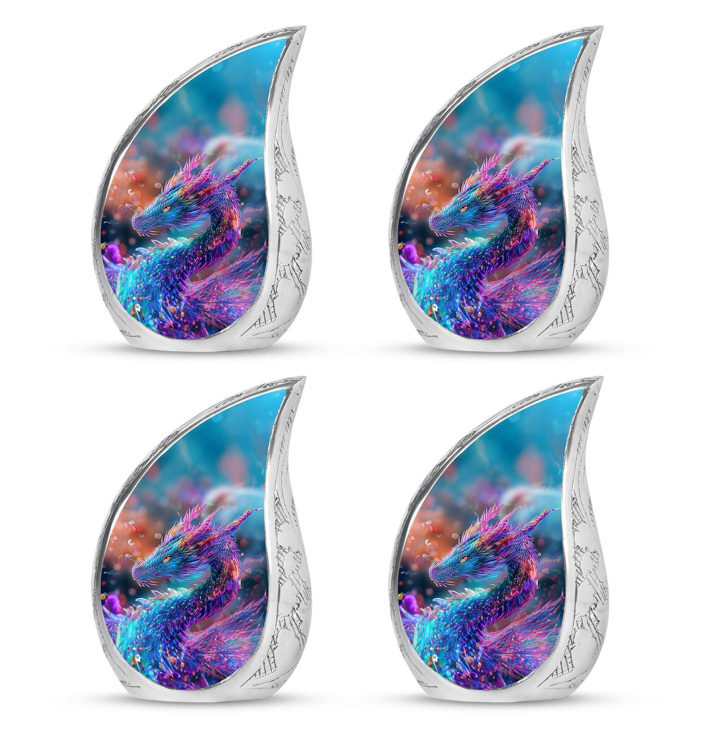 Dragon Theme 3 Inch Keepsake Pack of 4