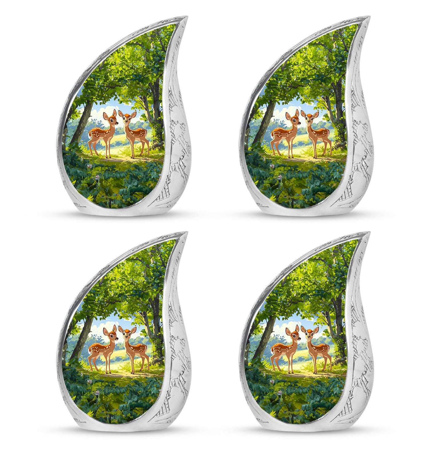 Deer Theme 3 Inch Keepsake Pack of 4
