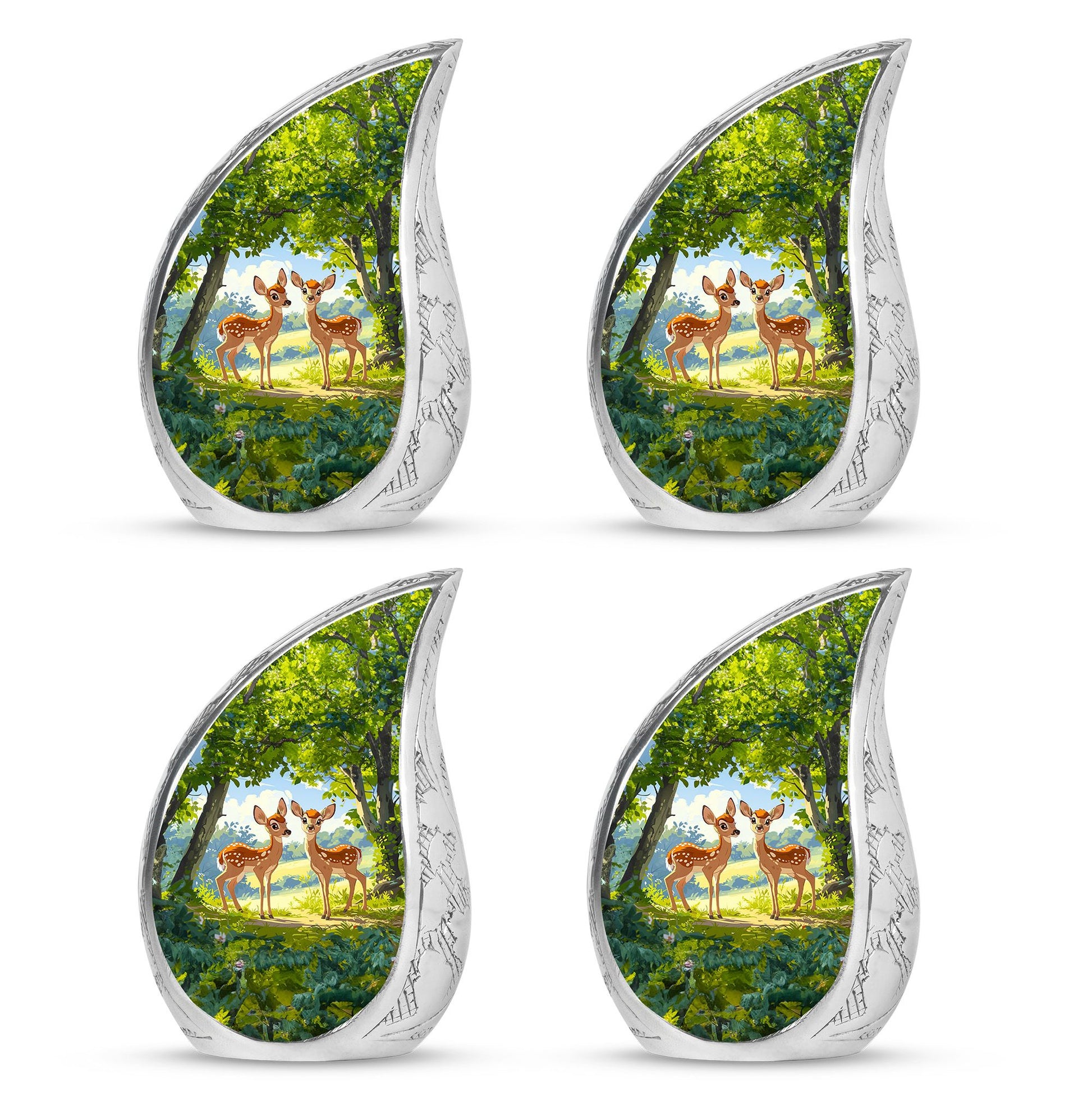 Deer Theme 3 Inch Keepsake Pack of 4