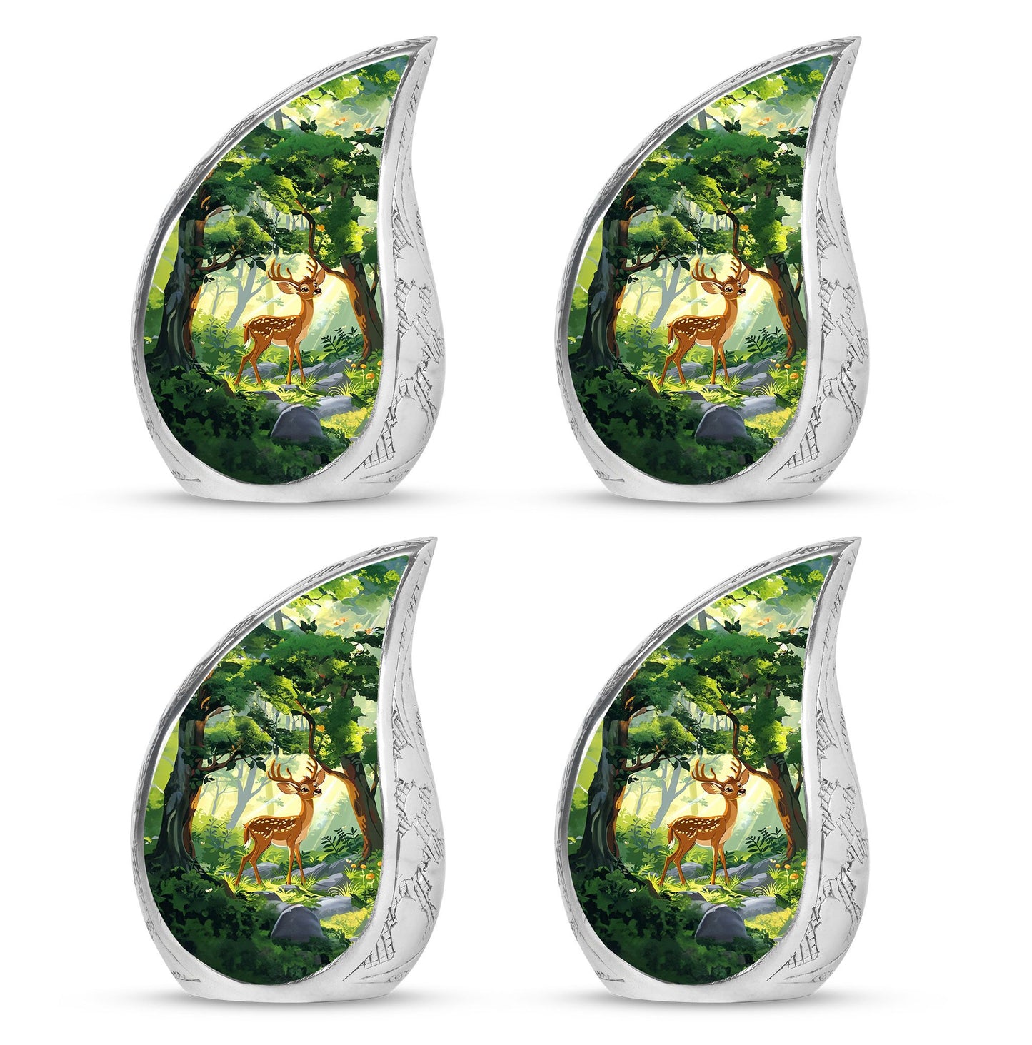 Deer Theme 3 Inch Keepsake Pack of 4