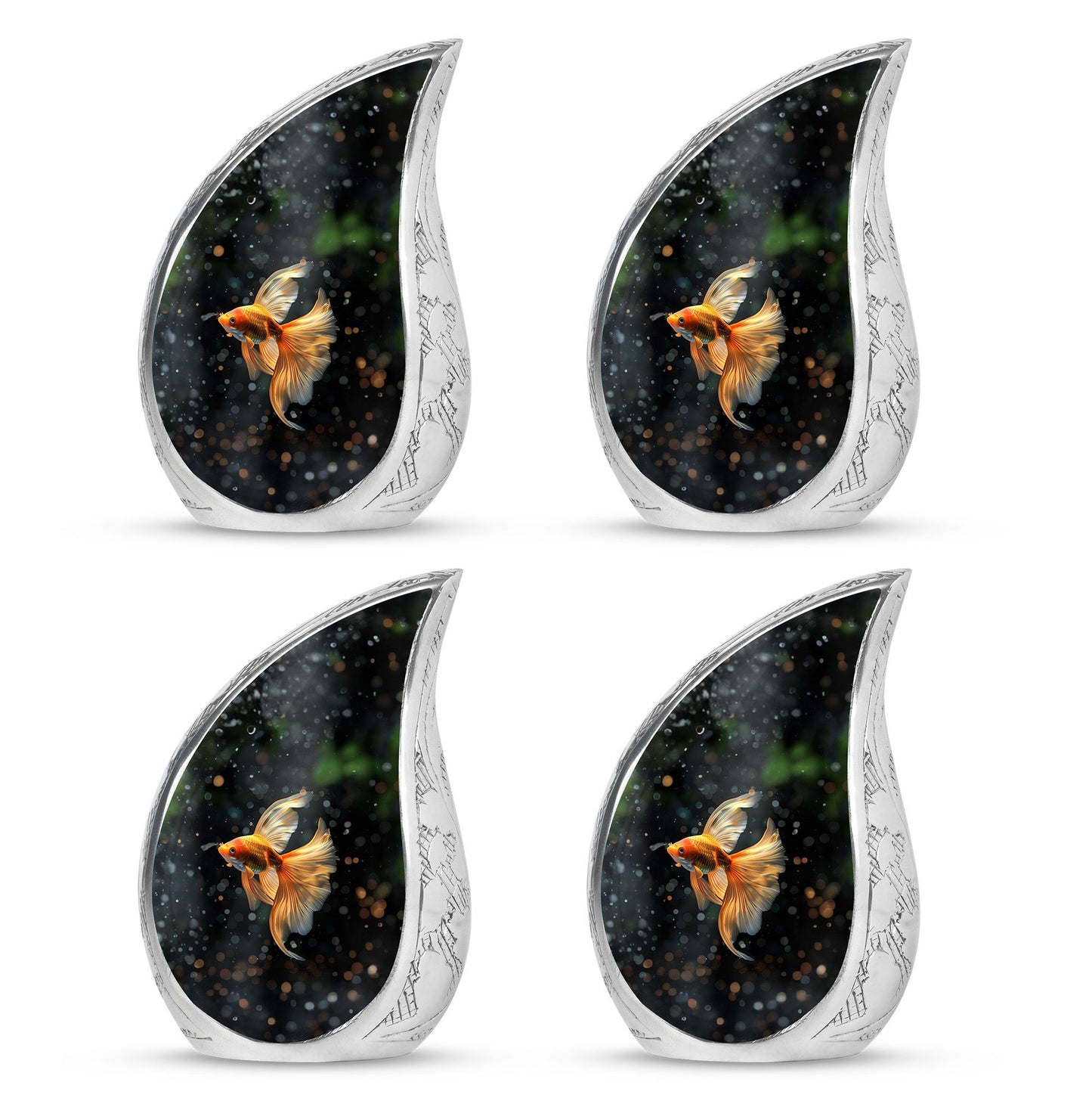Fish Theme 3 Inch Keepsake Pack of 4