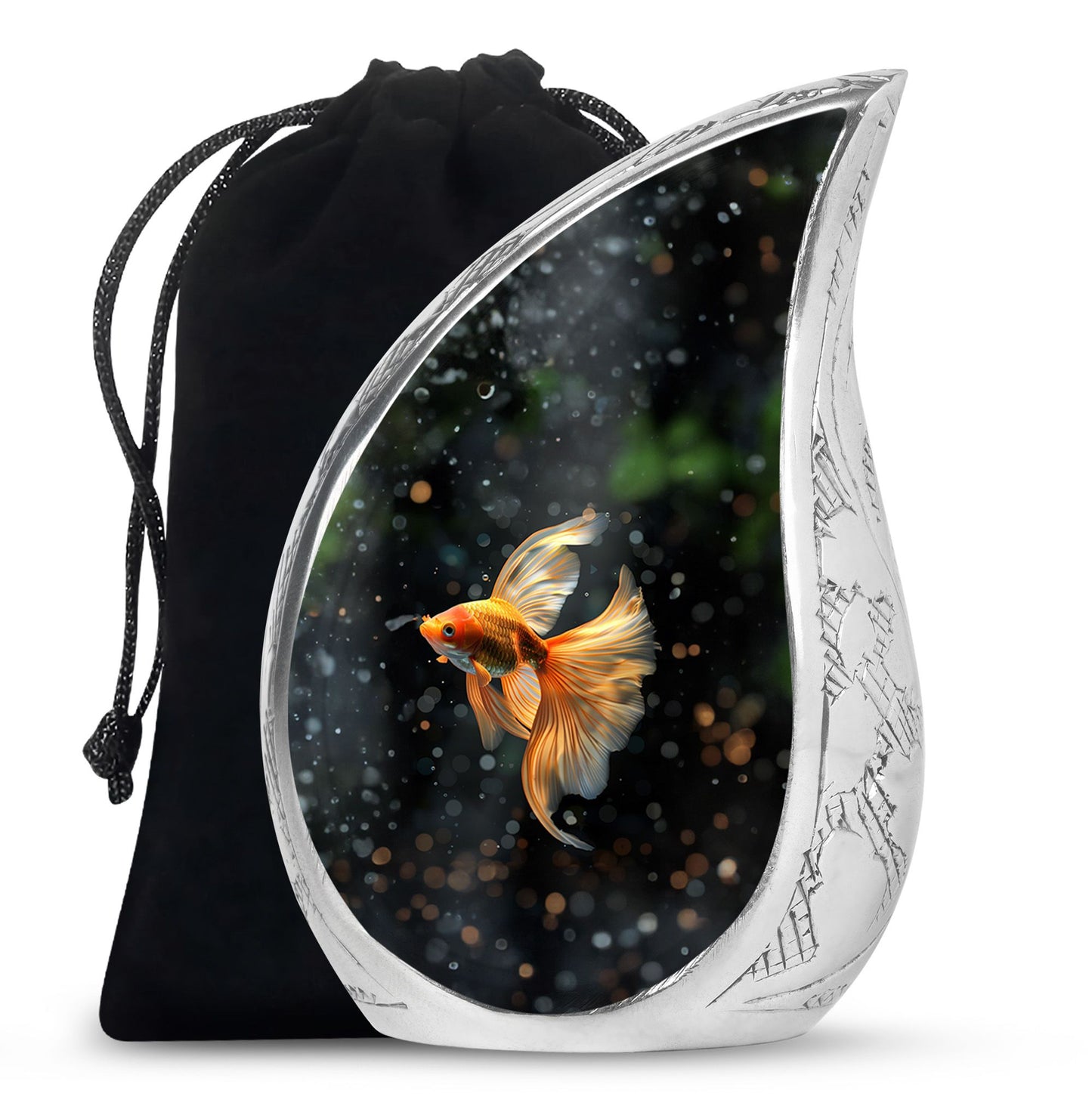 Fish Theme Large Urn 10 Inch