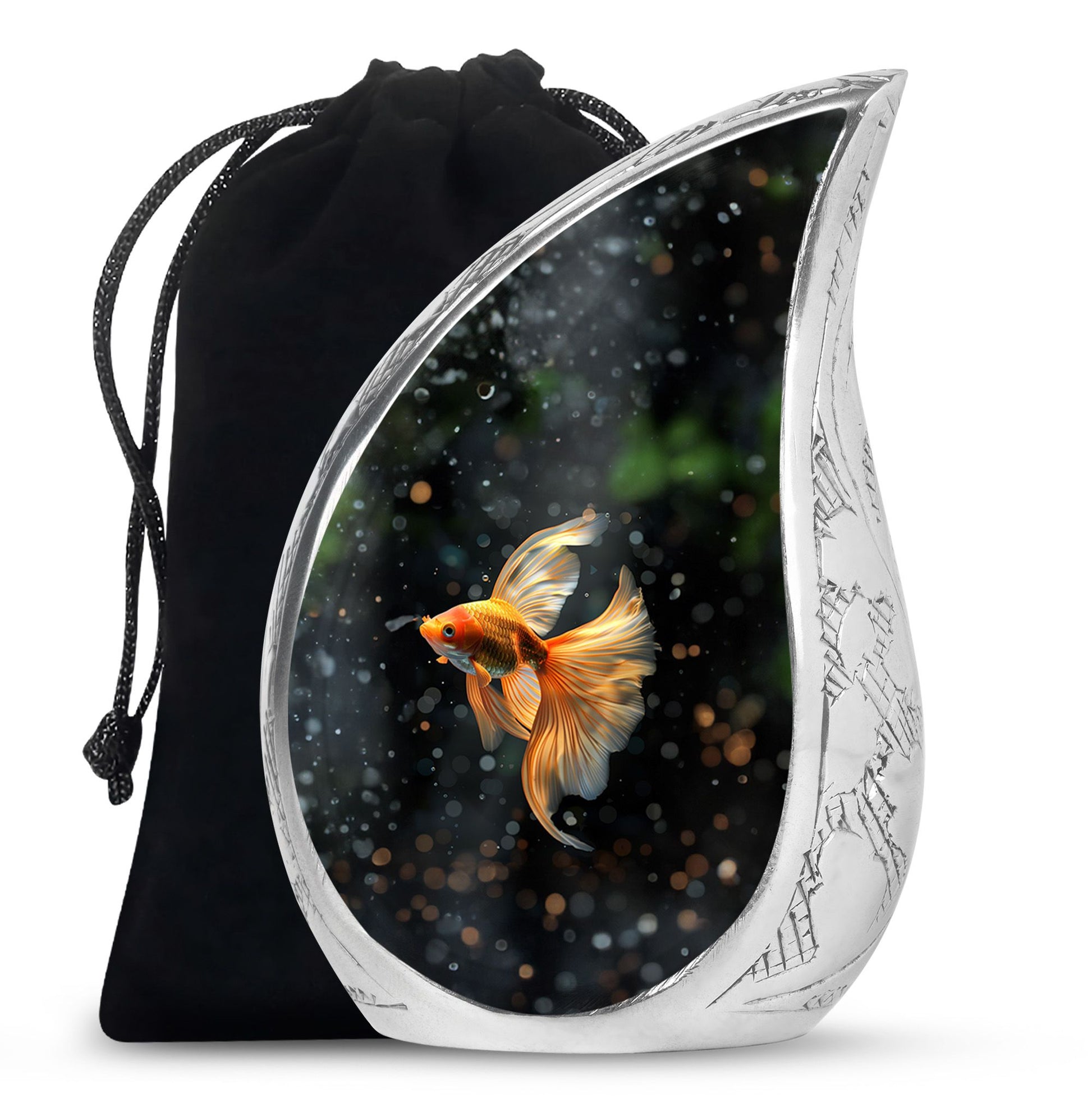 Fish Theme Large Urn 10 Inch