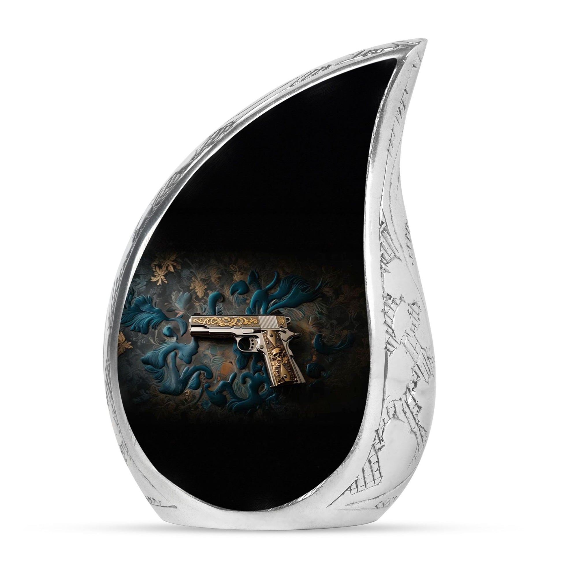 Pistol Cremation Urn for Adult Ashes - Gun Cremation Ashes Keepsakes