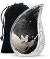 Butterfly Cremation Urn – Black & White Burial Urns For Ashes