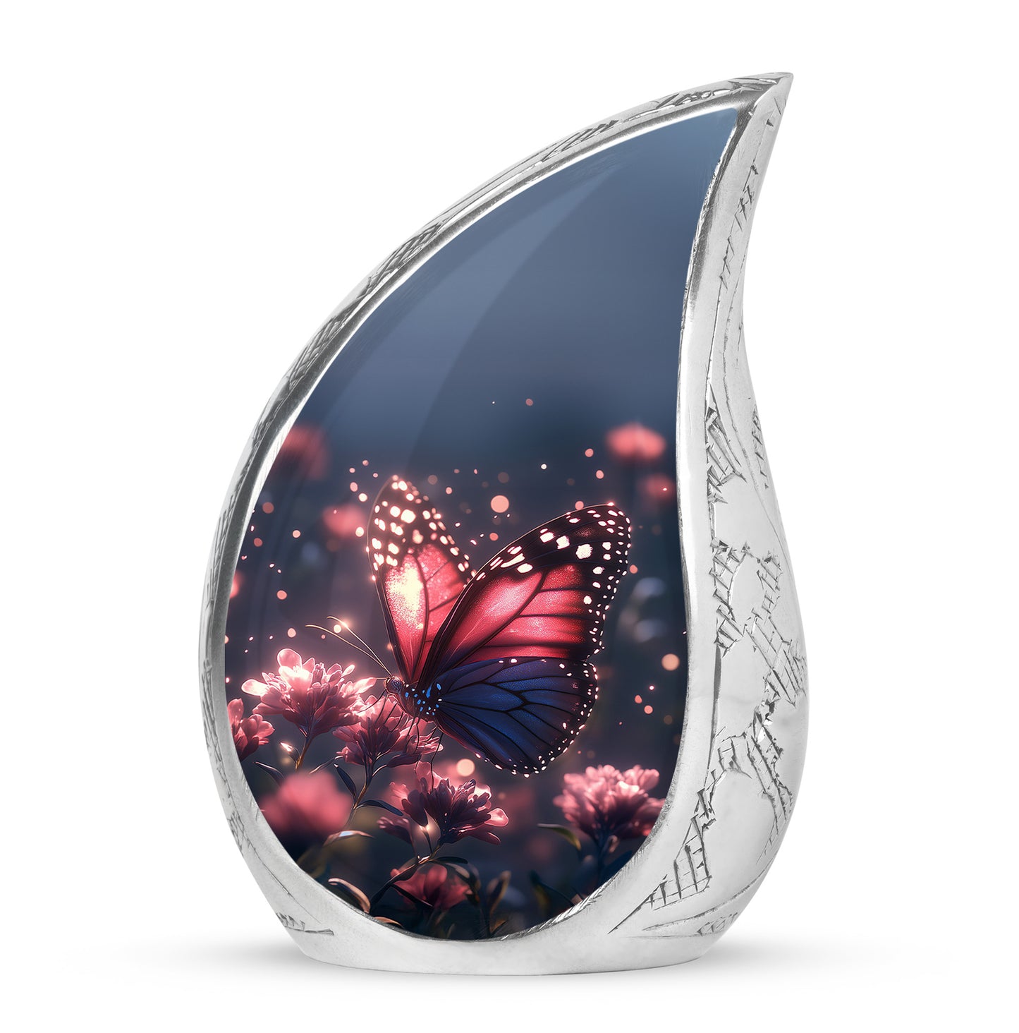 Sublime Butterfly Cremation Urns for Human Ashes - Blue 10-inch - Yatskia