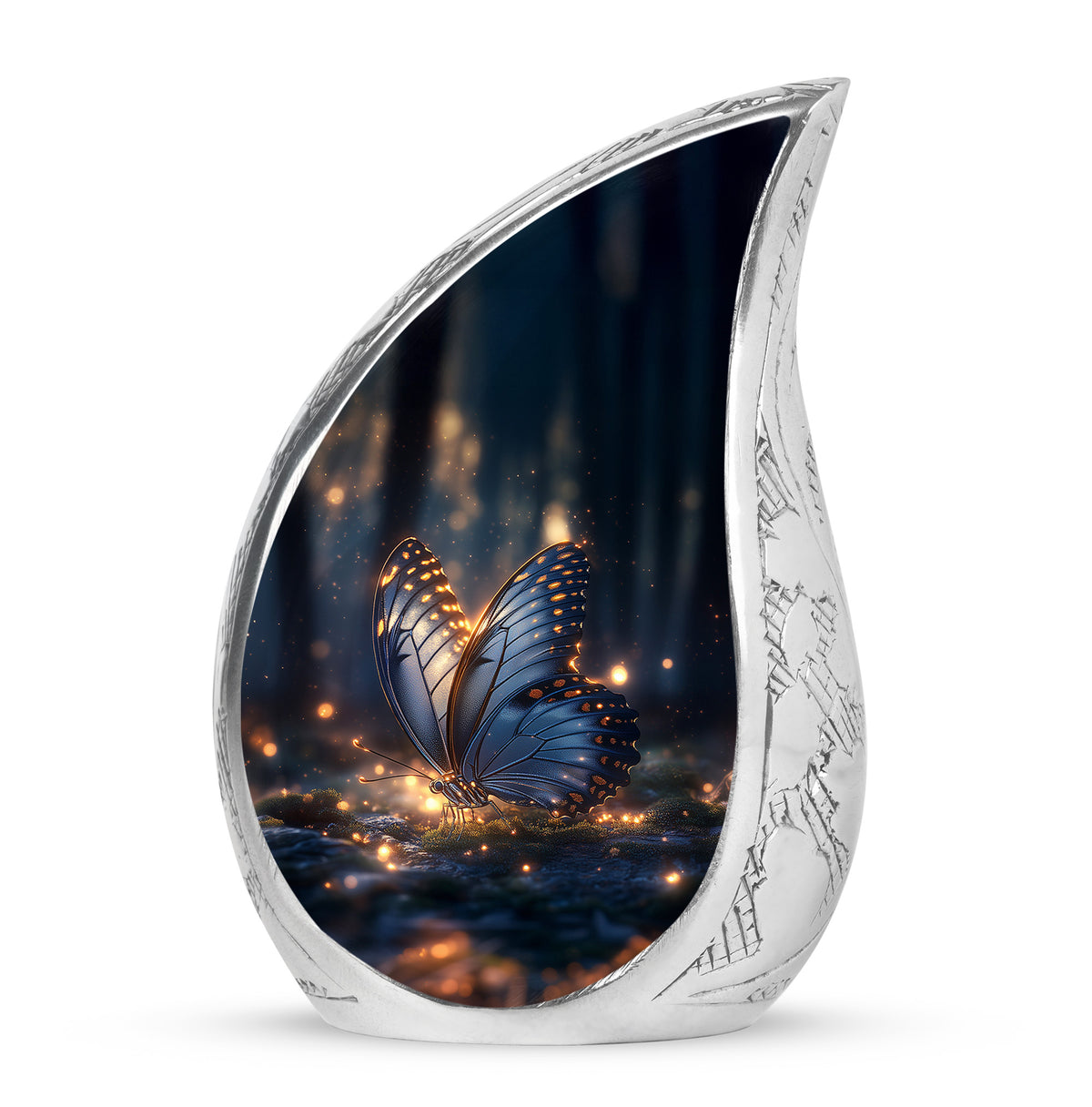 Personalized Butterfly Cremation Urns - Wondrous Black - Yatskia