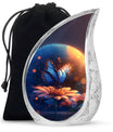 Bule Butterfly Urn For Mom - Sun Flower Cremation Urn For Ashes