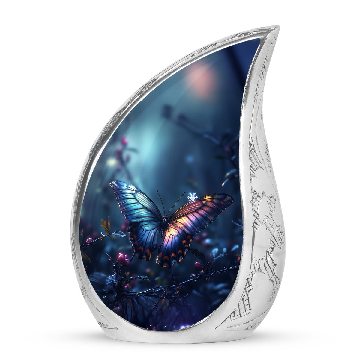 Personalized Seraphic Butterfly Cremation Urns - Blue - Yatskia