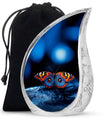 Unique Butterfly Funeral Ashes Urn - Blue Cremation Urn For Ashes