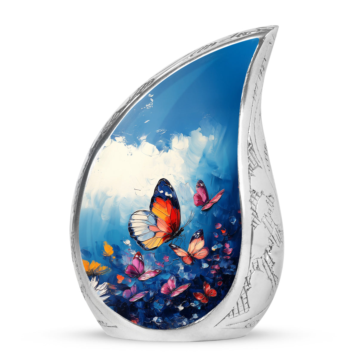 Blue Butterfly Cremation Urns - Enduring Treasure - Yatskia