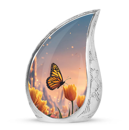 Personalized Butterfly Cremation Urns - Wondrous Red 10-inch, 200 cu in - Yatskia