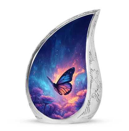 Inspiring Blue Butterfly Embrace Urn for Human Ashes - Yatskia