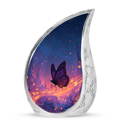 Harmonious Butterfly Cremation Urns for Human Ashes - Blue 10-inch - Yatskia
