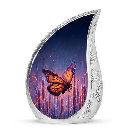 Sublime Butterfly Cremation Urns for Human Ashes - Blue 10-inch - Yatskia