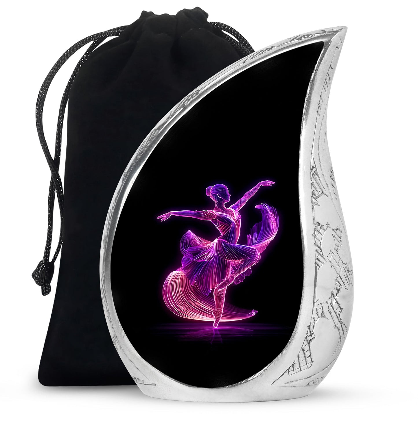 Personalized Artistic Cremation Urn for Women - 10-inch, 200 cu in - Yatskia