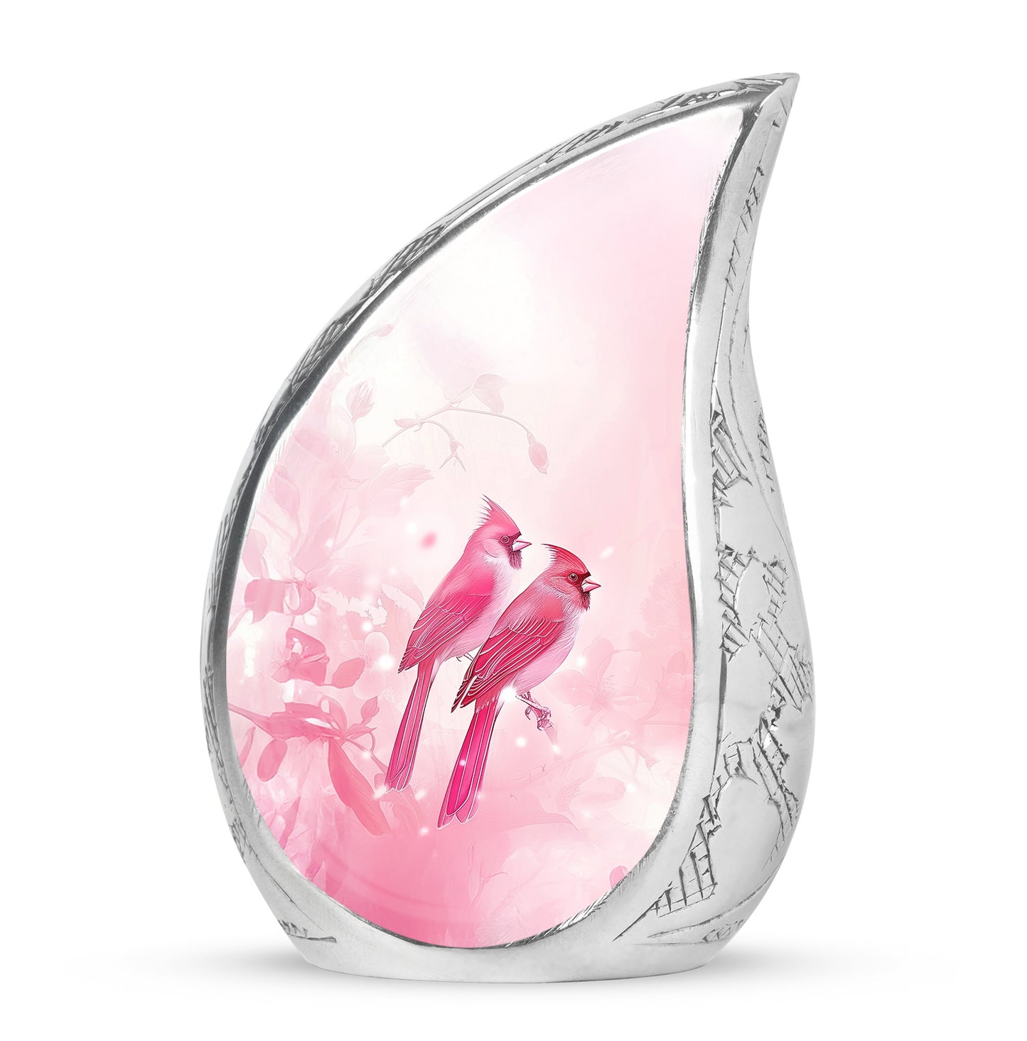 Timeless Red Cardinal Cremation Urn for Ashes - 10-inch, 200 cu in - Yatskia