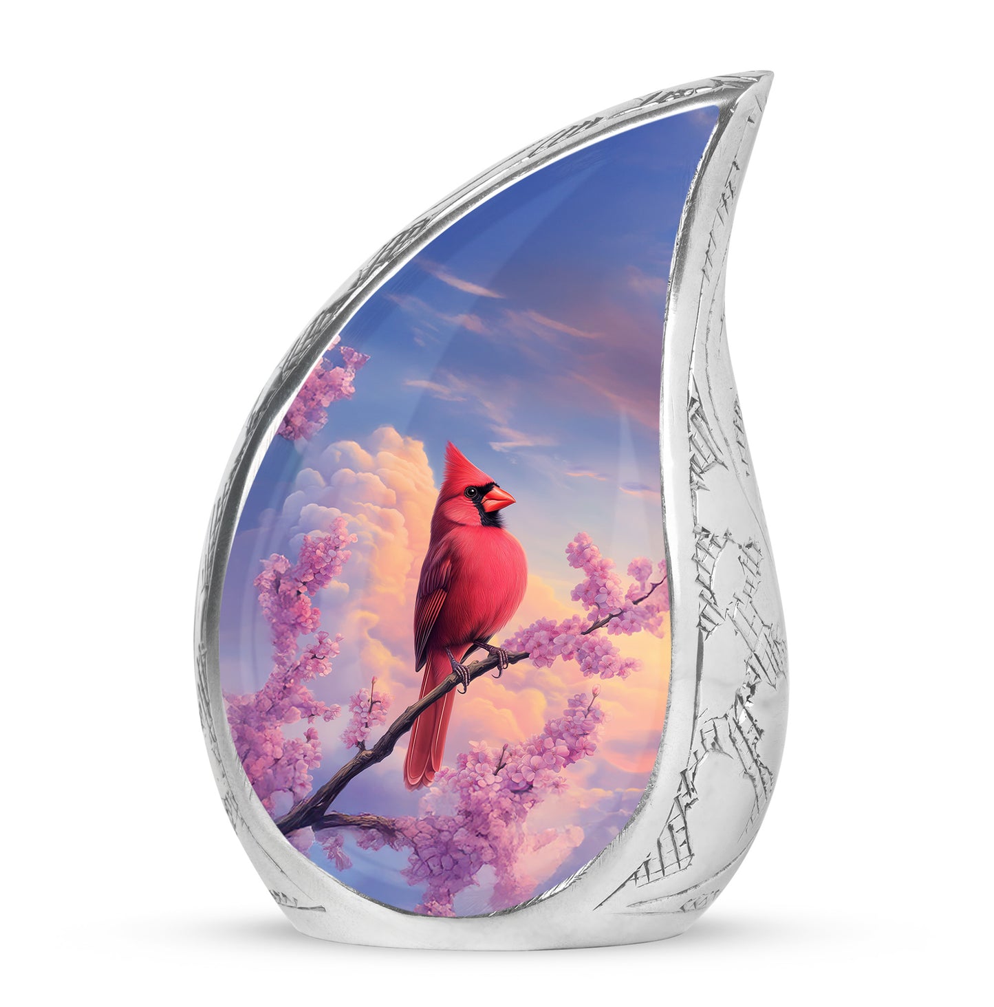 Personalized Blue Cardinal Cremation Urns for Ashes - Enchanting 10-inch - Yatskia