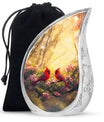 Red Cardinal Bird Cremation Urn – Peaceful Nature Urns For Ashes Large