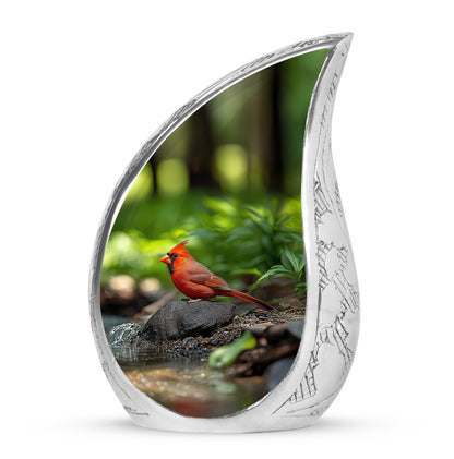Blessed Cardinal Cremation Urns for Human Ashes - Green 10-inch - Yatskia