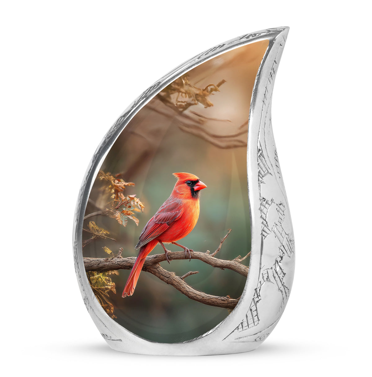 Personalized Green Sovereign Cardinal Cremation Urns for Human Ashes - Yatskia