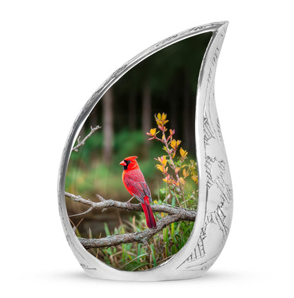 Everlasting Green Cardinal Comfort Urn for Human Ashes - Yatskia
