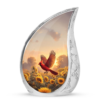 Personalized Gold Cardinal Cremation Urns for Ashes - Majestic - Yatskia