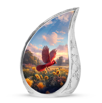 Blue Cardinal Memorial Cremation Urns for Human Ashes - Yatskia