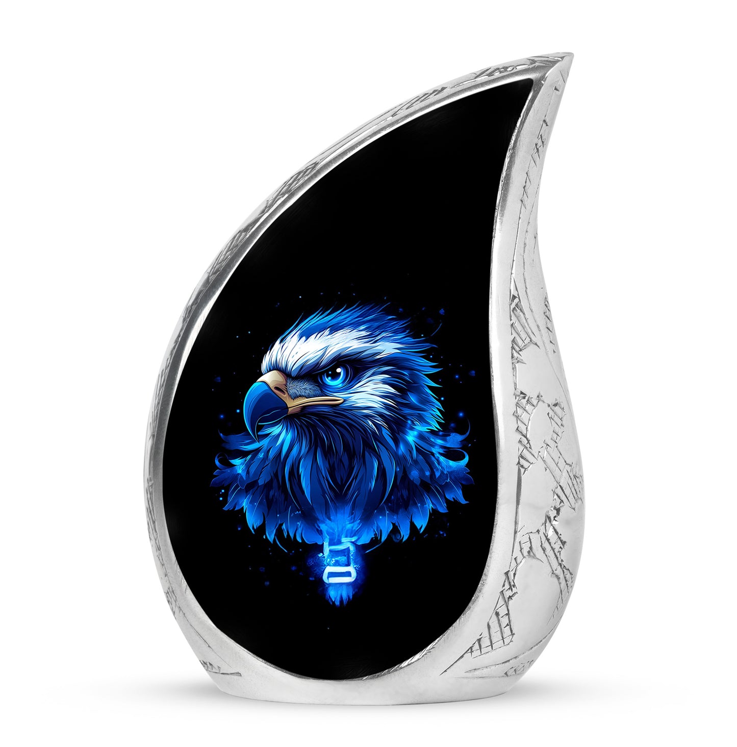 Illustrious Eagle Memorial Cremation Urns - Black 10-inch, 200 cu in - Yatskia