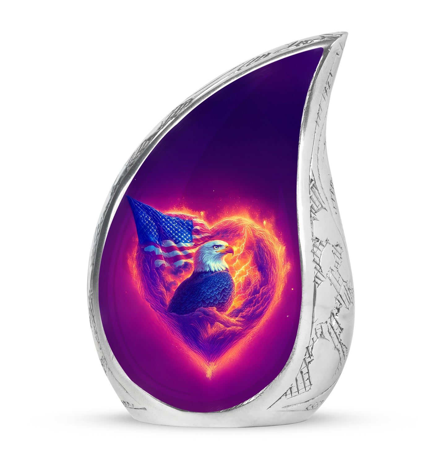 Personalized Magnificent Eagle Cremation Urns - Pink 10-inch, 200 cu in - Yatskia