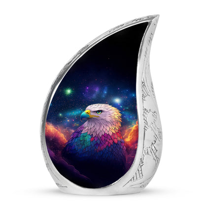 Personalized Refined Eagle Cremation Urns - Blue 10-inch, 200 cu in - Yatskia