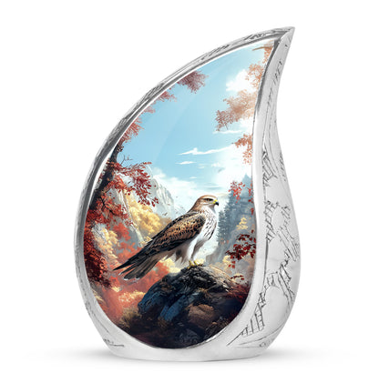 Resplendent Blue Eagle Cremation Urn for Ashes - 10-inch, 200 cu in - Yatskia