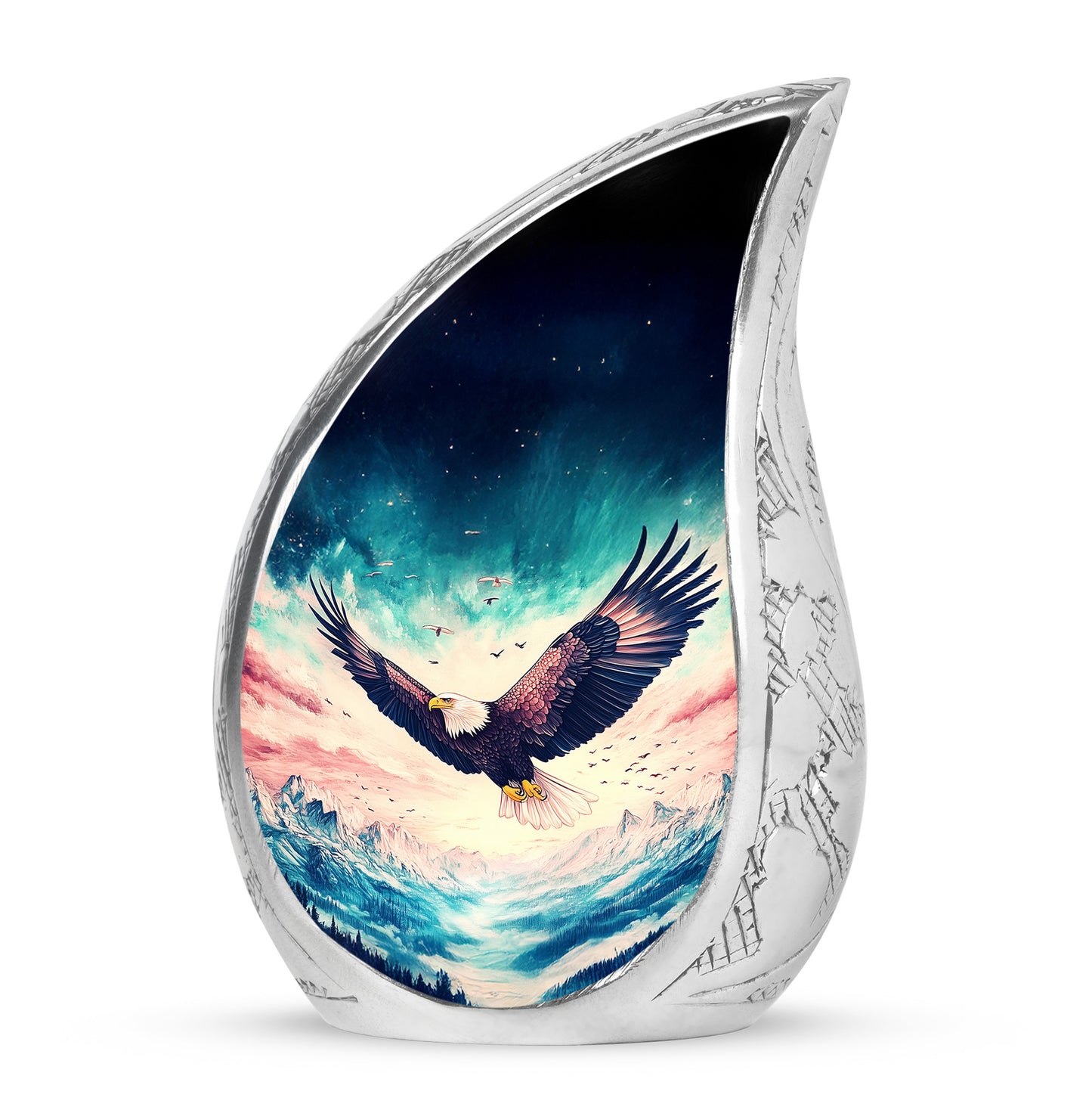 Blue Eagle Legacy Cremation Urns for Human Ashes - 10-inch, 200 cu in - Yatskia