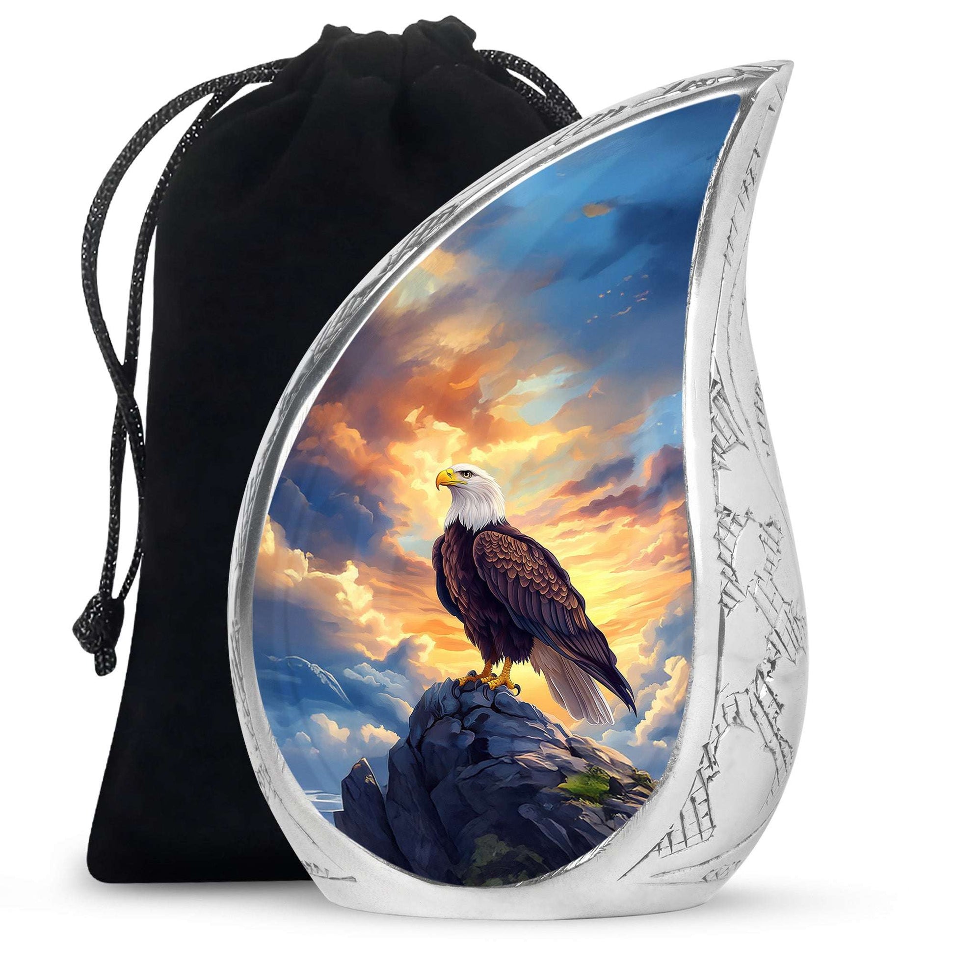Eagle Funeral Cremation Urns For Ashes – Bird Keepsake Urns For Men