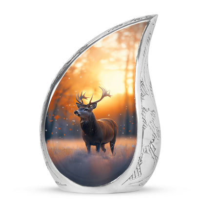 Hallowed Deer Cremation Urns for Human Ashes - Gold 10-inch - Yatskia