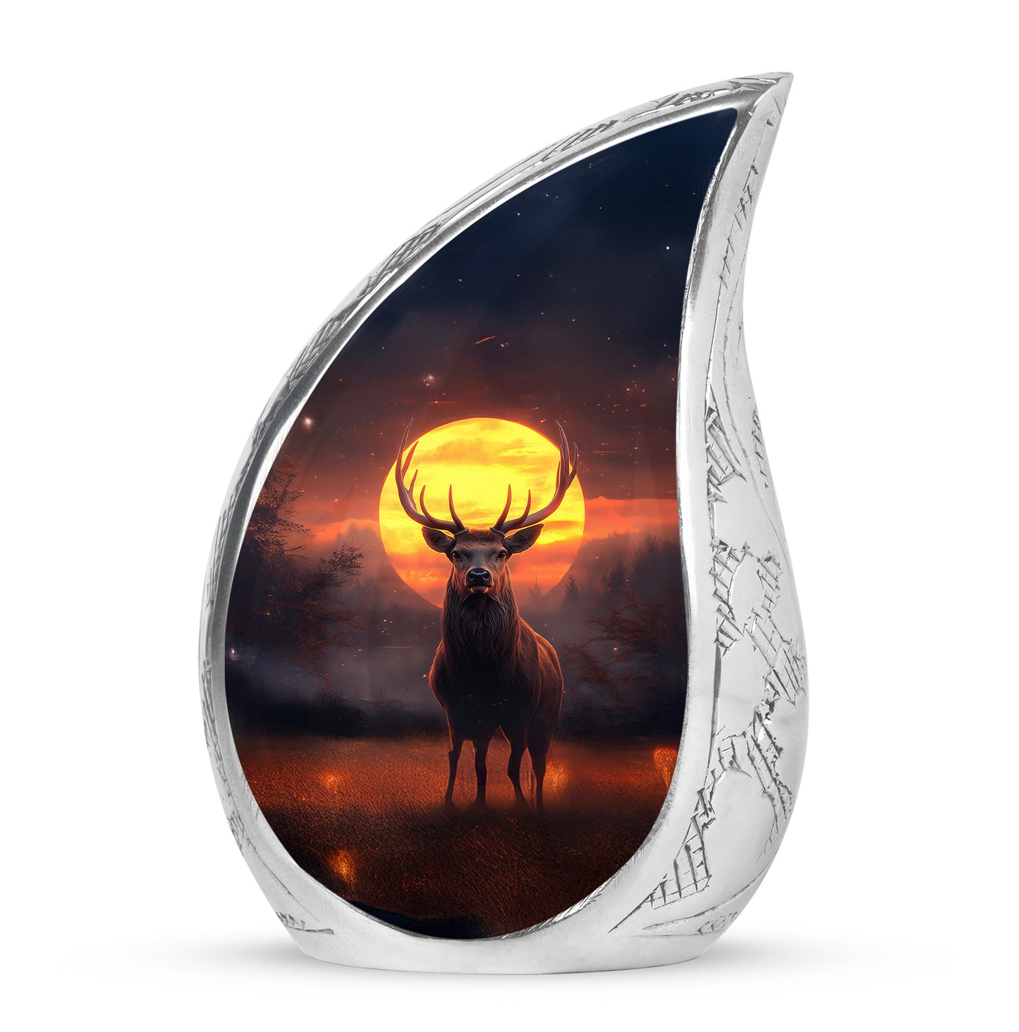 Personalized Pink Deer Cremation Urns for Ashes - Captivating 10-inch - Yatskia