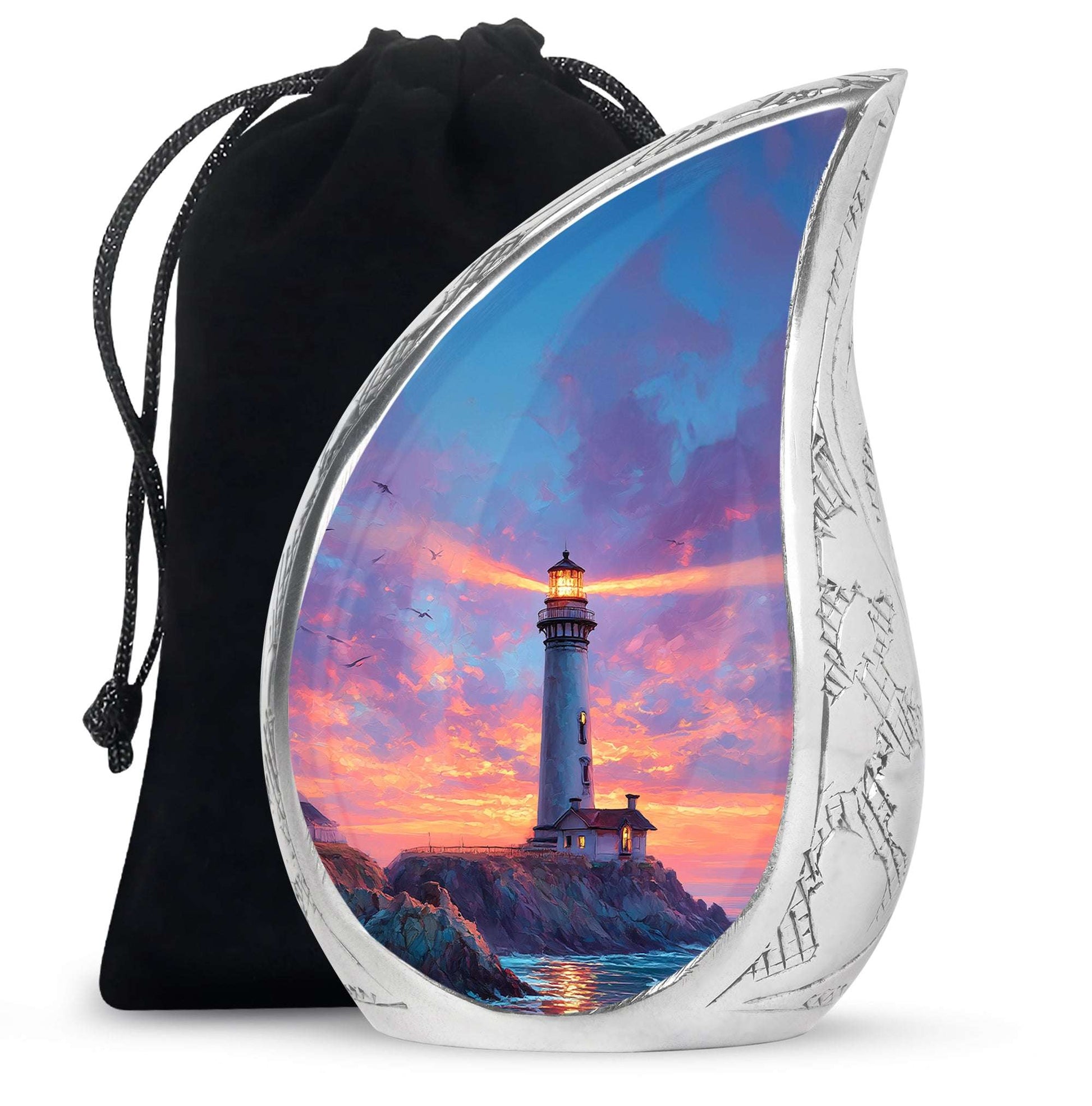 Lighthouse Large Human Ashes Urn - Oceanic Funeral Urns For Men