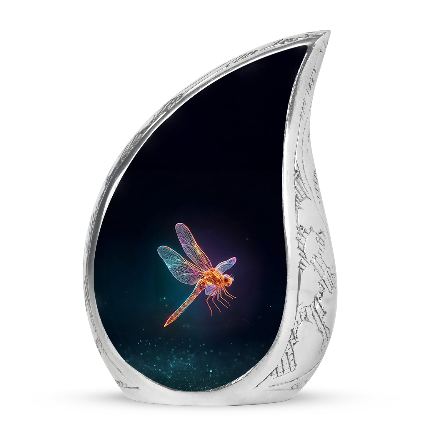 Personalized Black Dragonfly Cremation Urns for Ashes - Enchanting 10-inch - Yatskia