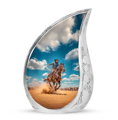 Blue Cowboy Beacon Cremation Urns for Human Ashes - Yatskia