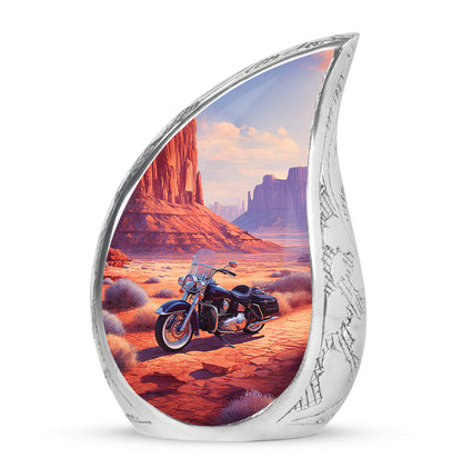 Personalized Bike Cremation Urns - Eminent Red 10-inch, 200 cu in - Yatskia